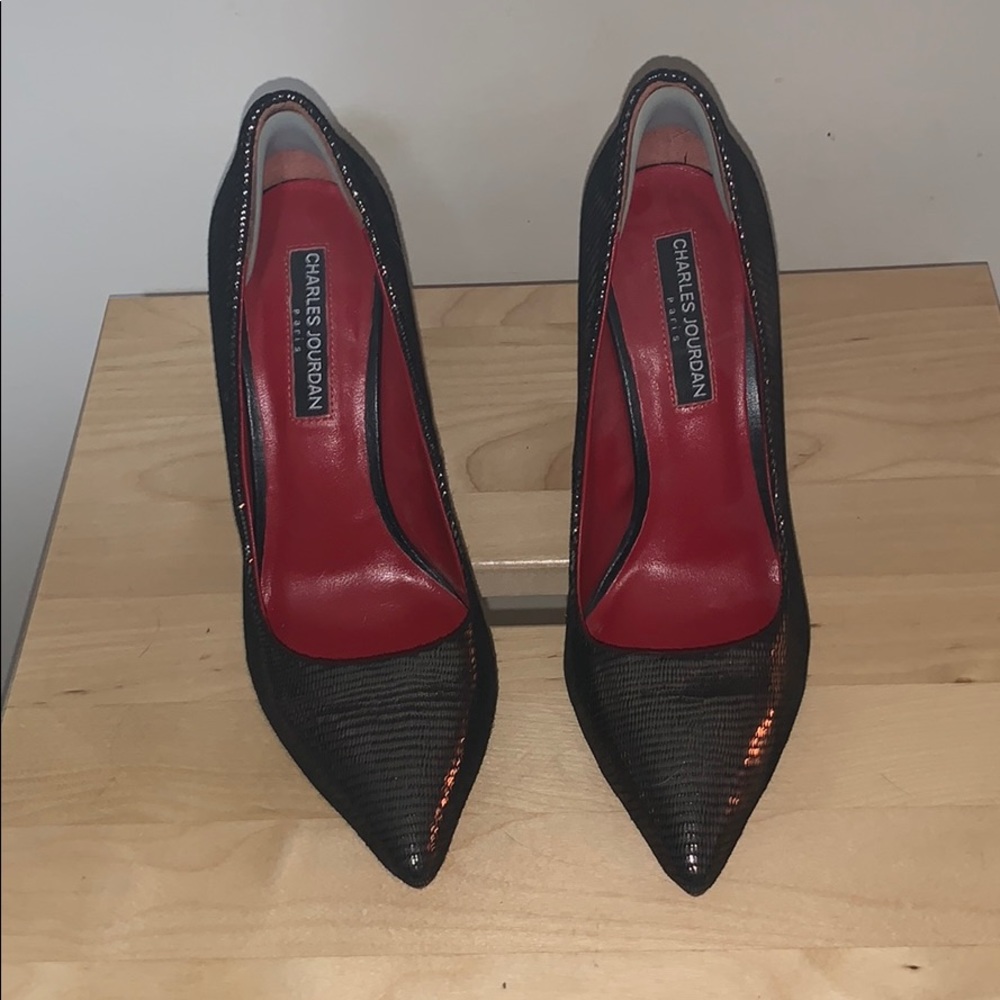 Charles Jourdan Paris size 6.5 metallic brown pump
